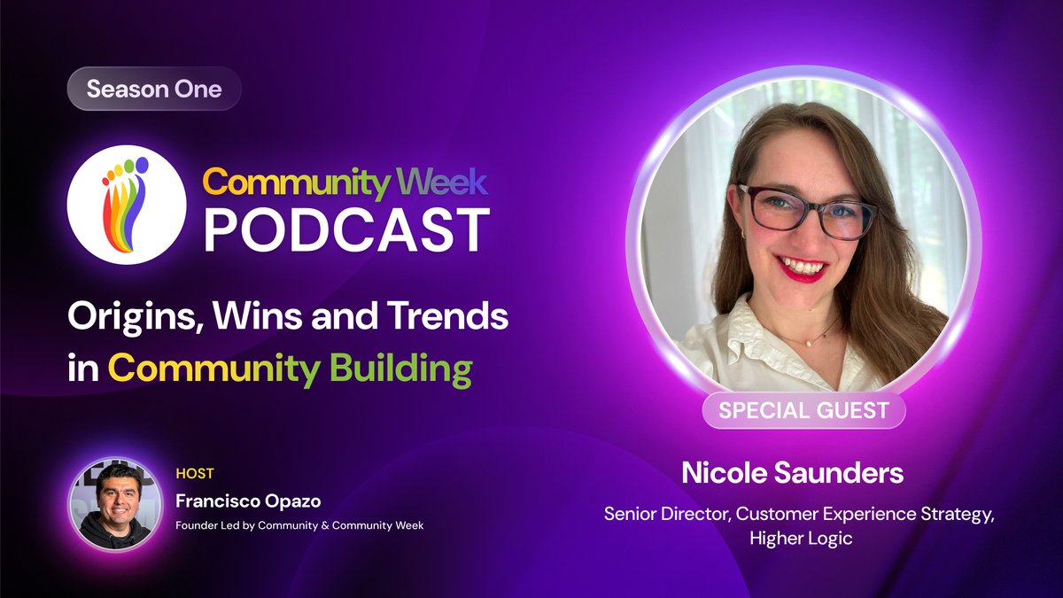 🎙️ EP20 – London Community Week Podcast
Guest: Nicole Saunders, Senior Director, CX Strategy at Higher Logic

In this episode, we explore the powerful intersection of customer experience and community strategy with Nicole Saunders—a recognised voice in the industry, formerly at