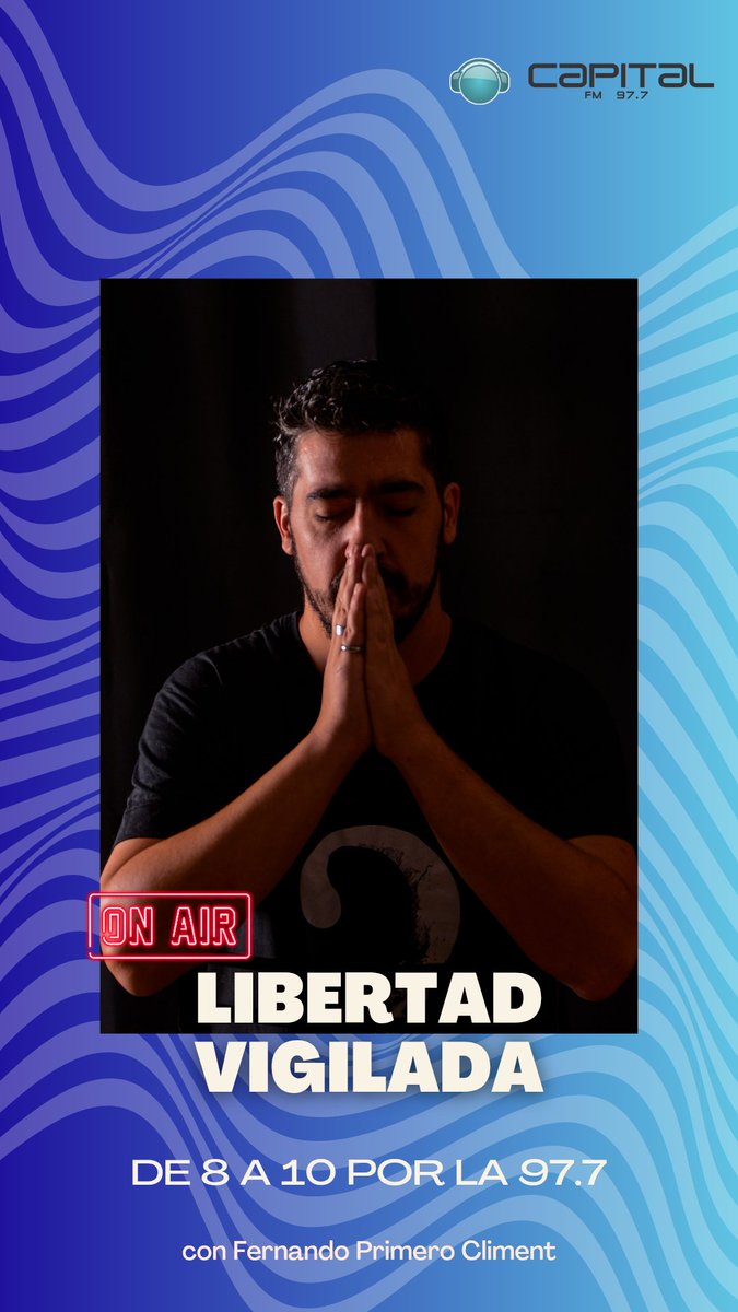 🎙️ ¿Querés informarte? Escuchá "Libertad Vigilada" con Fernando Primero Climent en la 97.7

#LibertadVigilada #FMCapital #Salta
