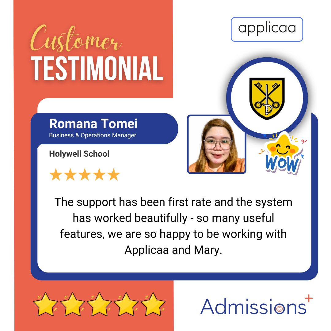 Celebrating Employee Appreciation Day! Huge thanks to our team and amazing partner schools. Shoutout to Mary for outstanding support—“the system has worked beautifully!” Discover how Applicaa streamlines admissions: hubs.ly/Q03wbrGG0 #EdTech #Applicaa