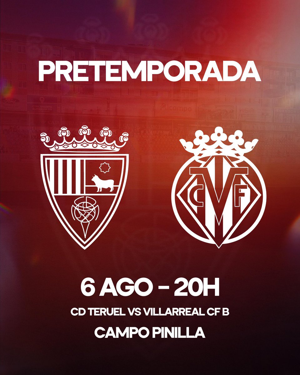 🏟️ También recibiremos en Pinilla a @canteragrogueta, nuestros vecinos y rivales en @primerarfef este año.

🗓️6 de agosto
🕢 20:00h
🏟️ Estadio Pinilla

#yaestamosaquí #pretemporada #levanteud #cdteruel