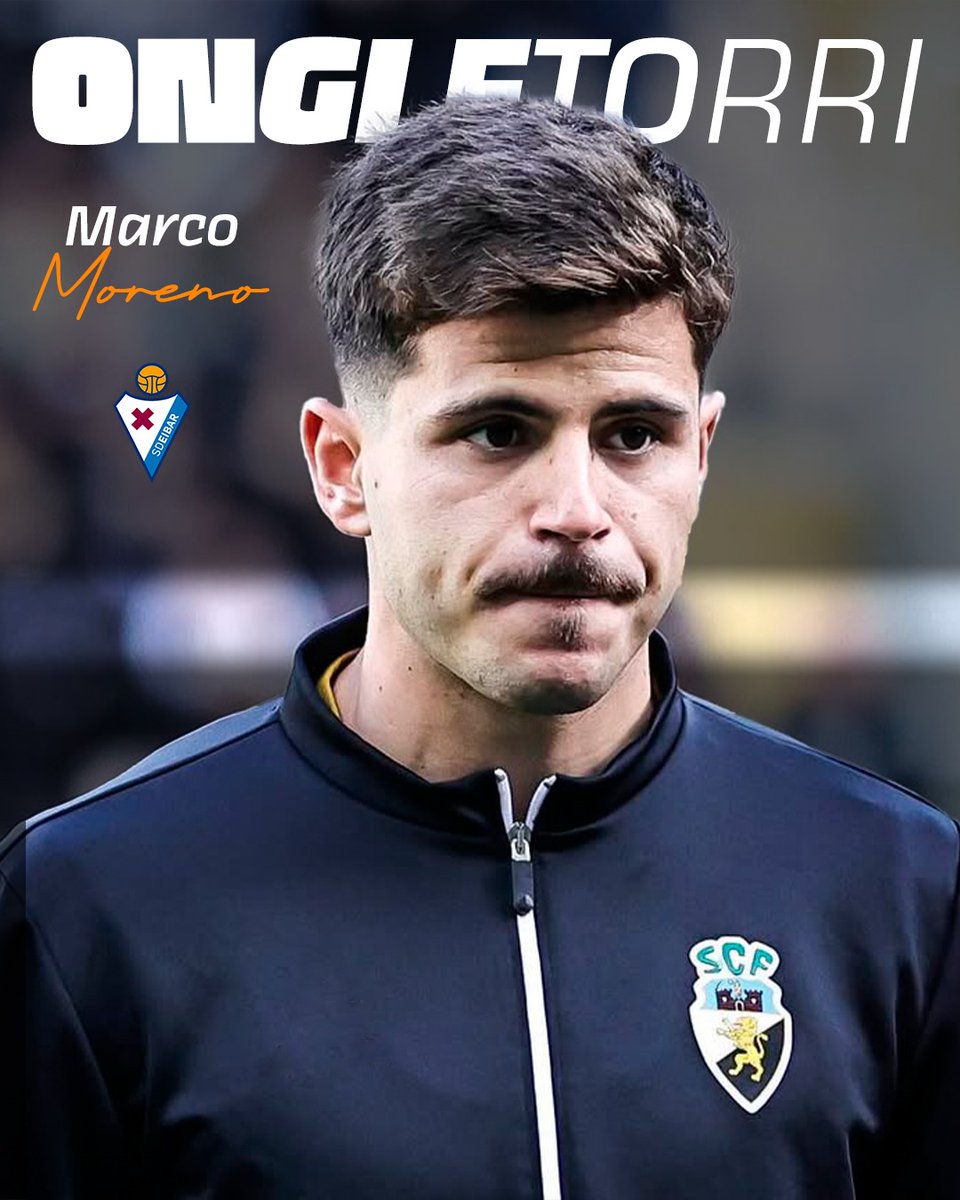 SDEibar's tweet photo. 💣 𝐎𝐅𝐈𝐙𝐈𝐀𝐋𝐀 | 𝐎𝐅𝐈𝐂𝐈𝐀𝐋🔥
🆕 Marco Moreno, quinto refuerzo de la SD Eibar
¡Bienvenido a tu nueva casa, Marco! ❤️ 💙
#BetiArmaginak⚔️ https://t.co/b8eWbVR3fz