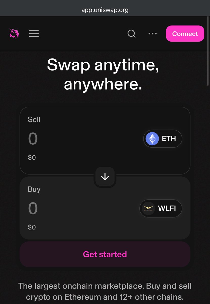 🚨 BIG BREAKING: $WLFI IS NOW ACTIVE ON UNISWAP &amp; PANCAKESWAP 🚨

On 22 June 2025, I posted on X that $WLFI would first go live on DEXs like Uniswap.

I just checked:
✅ $WLFI is active on both Uniswap and PancakeSwap
✅ Smart contract is verified and live
❗️But trading is not