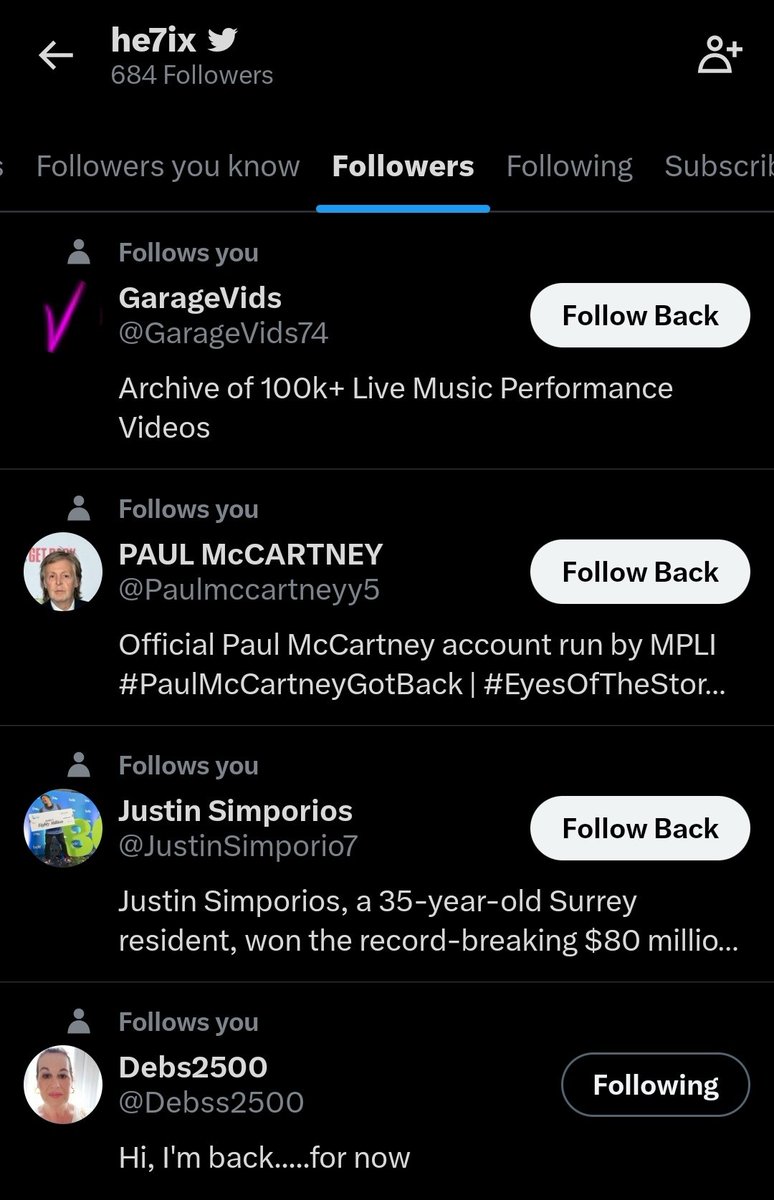 he7ix's tweet image. Oh… my… JOHN.
Just got followed
by #PaulMcCartney❗ 🤯
#Rutles 💎 #TheRutles
#Beatles 🤡 #TheBeatles ;)
@cal1g1rl78 @JenBarber101