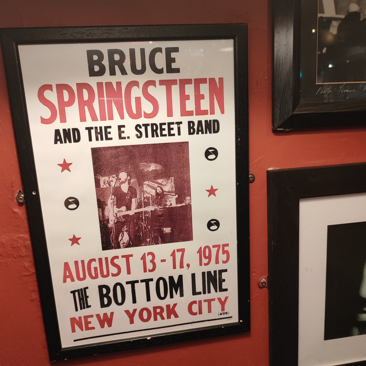 AOKCafe's tweet image. At Captain America&apos;s restaurant on Grafton Street, Dublin you will see this poster on the wall. It is almost 50 years since that gig. Glory Days play Springsteen songs from 1975 to today.
Our next Dublin gig is at Walters Dun Laoghaire Sat August 9.
#springsteen #springsteenfans