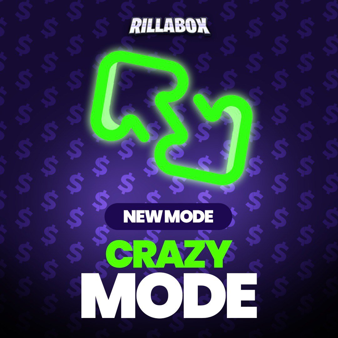 NEW MODE - CRAZY MODE!🤖

You can now play in Crazy Mode in RillaBox Battles where whoever pulls the lowest value items wins🏆

Reply below with your RillaBox usernames to win $10 FREE credit👇