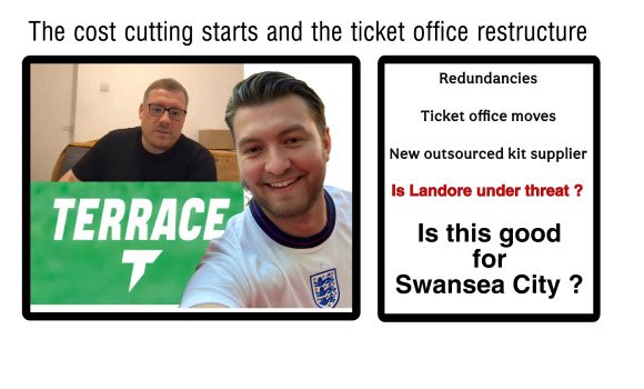 We did point out that the switch to a new merchandiser wouldn’t go smoothly. Even back in April when we broke the news and the suppliers previous with Tom Gorringe. 

fansnetwork.co.uk/football/swans…

#Swans #Jacks #Merch