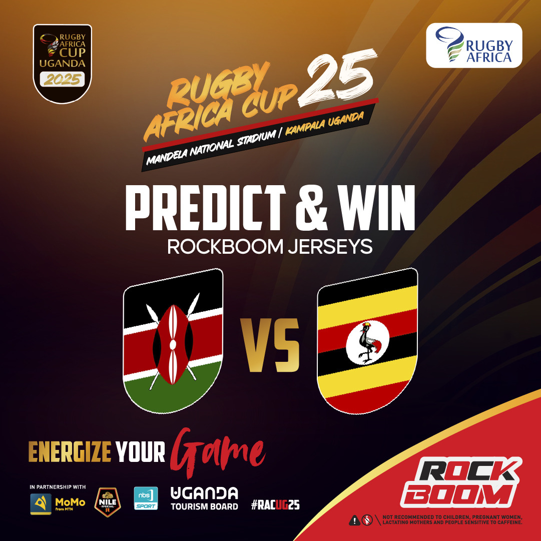 Predict &amp; Win! 🏆

Guess the correct score for the Uganda vs Kenya game and win Rockboom goodies! 

First 5 correct answers win. 

Let’s go!

#RACUG25 #FeelTheAfricanSpirit #RockboomRugby #EnergizeYourGame