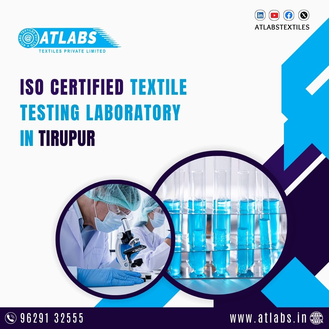 AtlabsTextiles's tweet image. ISO Certified Textile Testing Laboratory in Tirupur offers precise and reliable testing solutions for fabrics and garments

#TextileTesting #ISOCertified #TirupurTextiles #QualityAssurance #TextileLab #ATLABS #TextileIndustry #FabricTesting #TextileQuality
