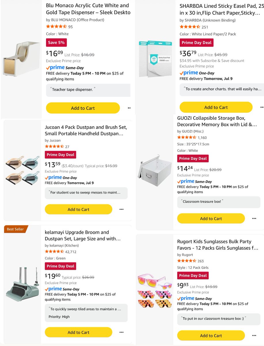 mrs_clinkscale's tweet photo. Friends, the deals really are giving today. It’s #TeachersOfX #ChristmasInJuly! 🎄

Let’s see those deals! Drop them with your link below ⬇️ My list is FLOODED with deals, I’m sure yours are, too! 

#PrimeDay #ClearTheList #PrimeDayDeals #PrimeDays2025 

https://t.co/pIhOVjRt77 https://t.co/vYhf327mFh