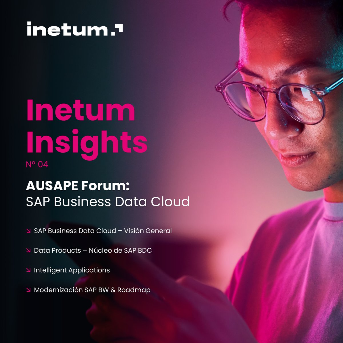 [#España] Inetum Insights: SAP Business Data Cloud. 

➡️ Plataforma analítica integral. Permite conectar, modelar y analizar datos empresariales desde múltiples fuentes.

➡️ Capacidades avanzadas de #IA y machine learning.

engage.inetum.com/inetum-insight…

<a href="/AUSAPE/">AUSAPE</a>
<a href="/SAP/">SAP</a>
#SAP
#InetumWay