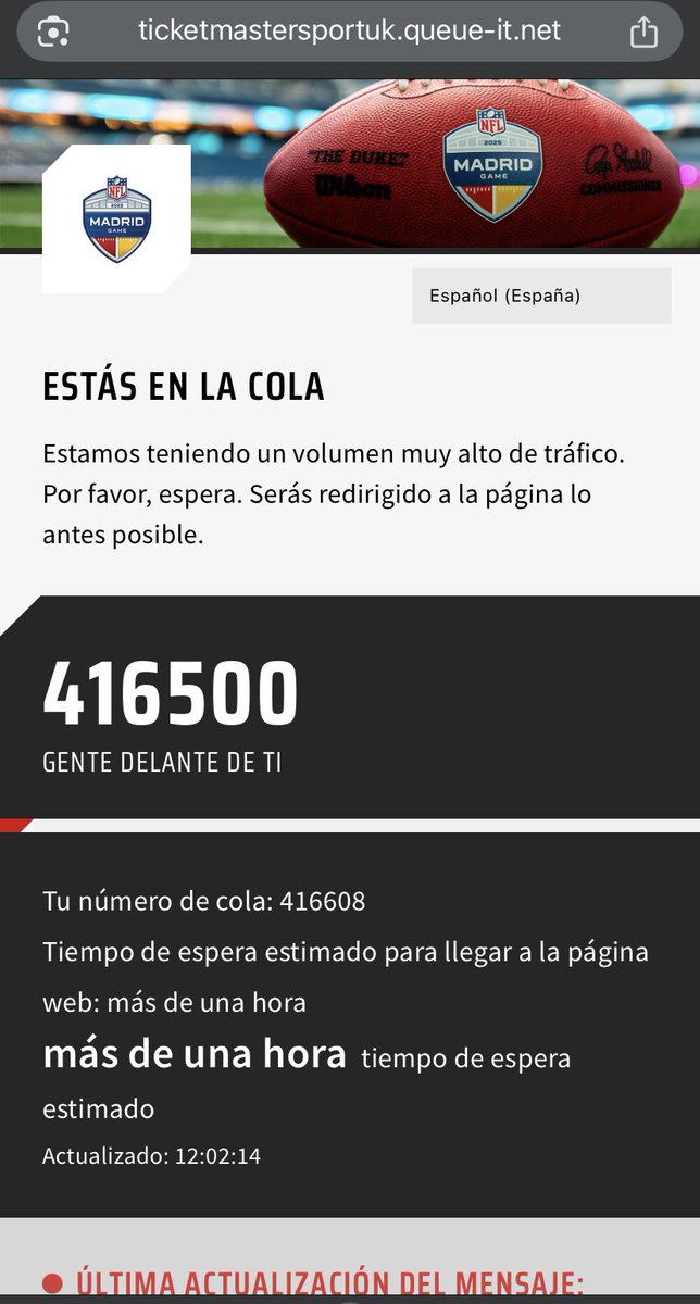 PosteMedio's tweet photo. Algún día habrá que regular lo de la venta de entradas, porque estamos llegando ya a unos límites un poquito irreales…
#Ventadeentradas #Tribunaldelacompetencia
#Ticketmaster #NFL https://t.co/rpz5GQ1AwO