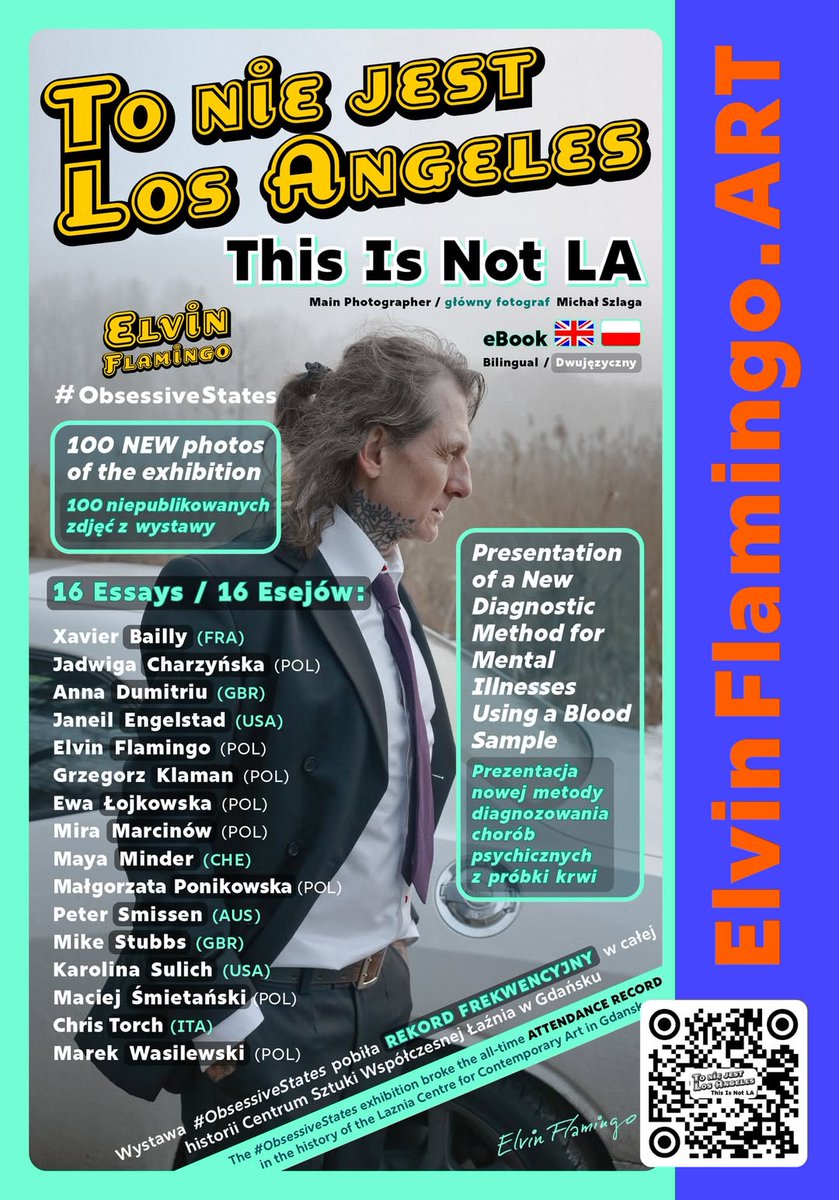 AnnaDumitriu's tweet image. I was pleased to contribute an essay to Elvin Flamingo's book "This is not Los Angeles" about his exhibition "Obsessive States". My essay can be found on page 23 . The PDF is available for free here: elvinflamingo.art/this-is-not-lo…