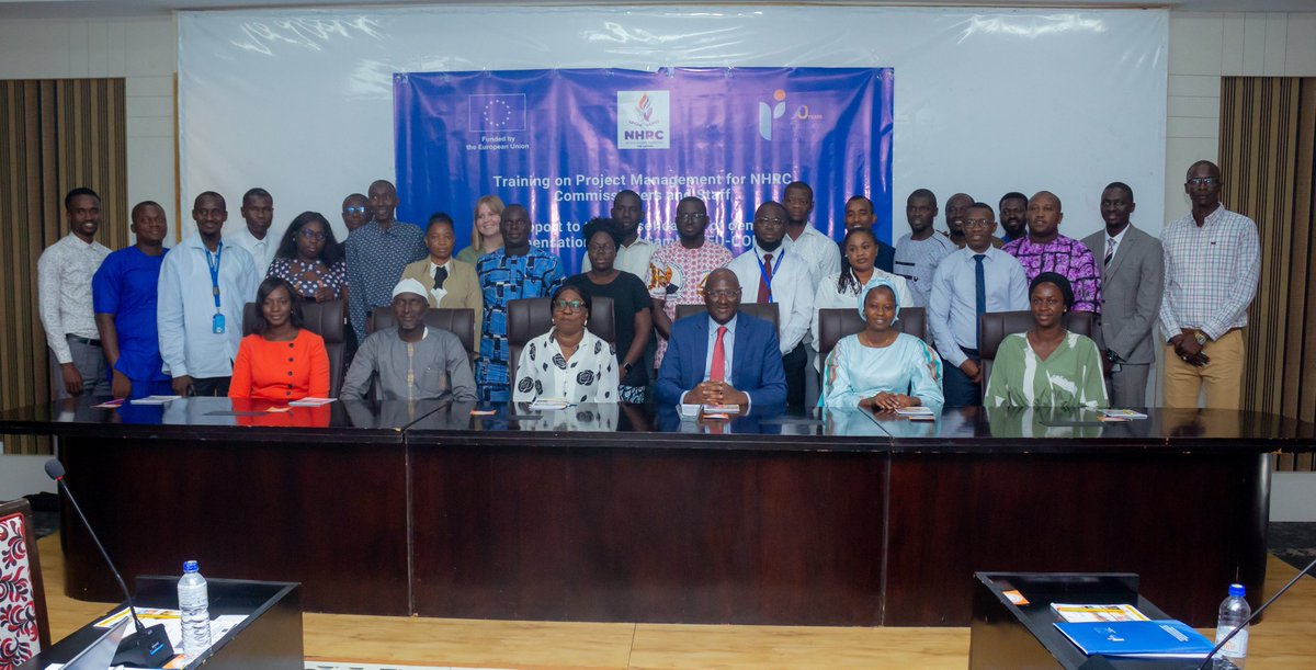 IDEA_Africa's tweet image. #HappeningNow 
@IDEA_Africa is organising a 4-day project management training for Commissioners & Staff of the @NHRCGambia. 
The training facilitated by SMD Policy Mgt Associates provides participants with skills essential for effective project delivery.
@EUinTheGambia #EUCODE