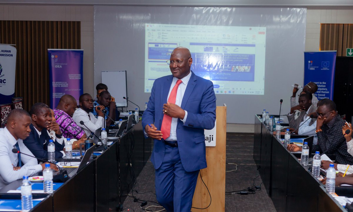 IDEA_Africa's tweet image. #HappeningNow 
@IDEA_Africa is organising a 4-day project management training for Commissioners & Staff of the @NHRCGambia. 
The training facilitated by SMD Policy Mgt Associates provides participants with skills essential for effective project delivery.
@EUinTheGambia #EUCODE