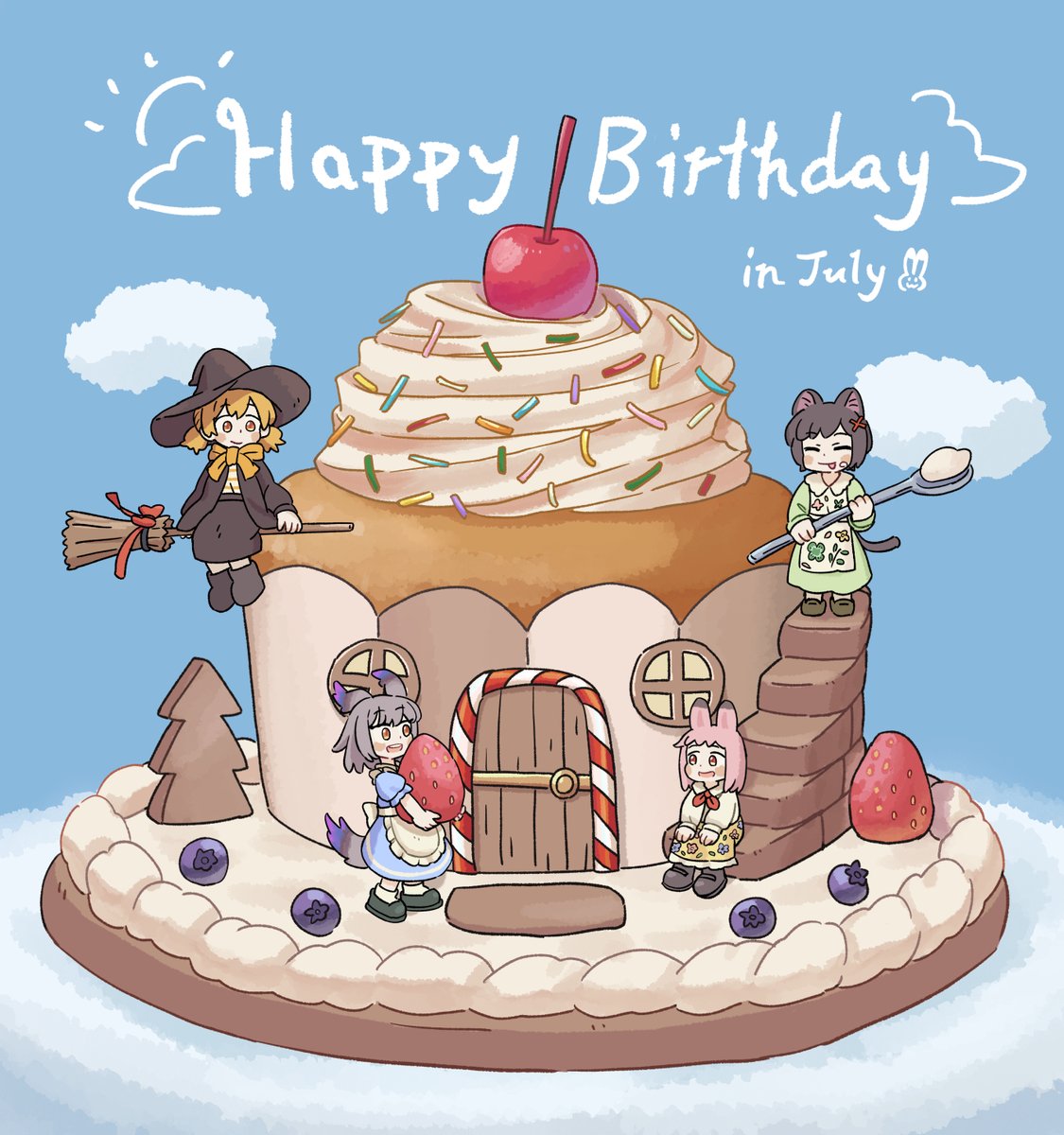 Happy Birthday my friends🥳🧁🎂
@ Juztpl4y
@ rezynsire
@ Akiko_oc