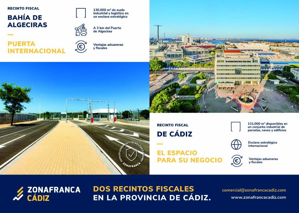 En #ZonaFranca tenemos dos #RecintosFiscales que vertebran la capacidad #logística de la provincia de #Cádiz, con #ventajasaduaneras y fiscales que favorecen las operaciones de #comercioexterior🌍 

#RecintoFiscalBahíaAlgeciras #RecintoFiscalCádiz #empresas #comerciointernacional