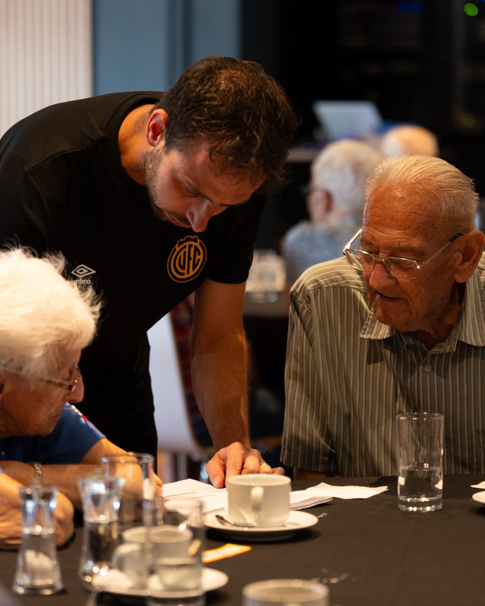 Smiles all around at last week’s monthly seniors lunch 🍴☕️