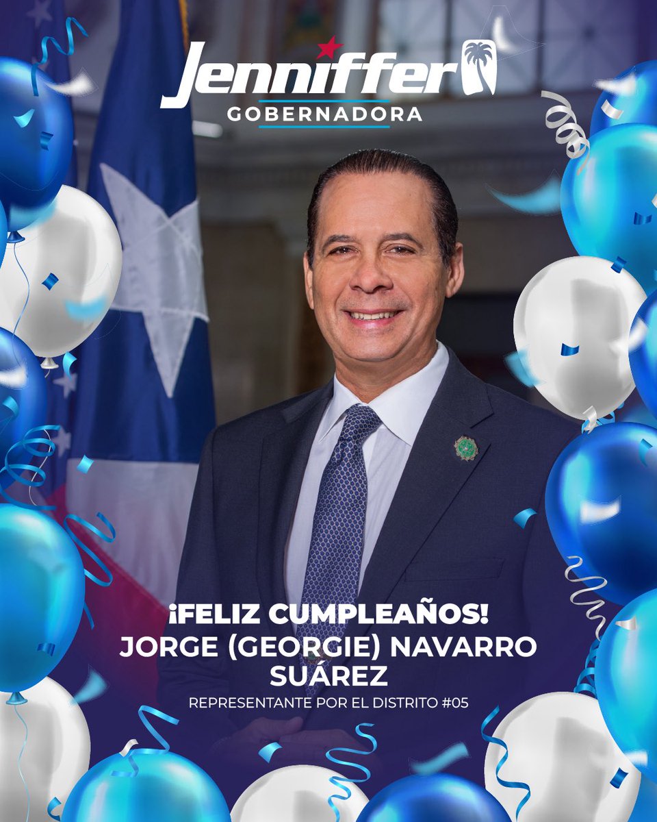 ¡Muchas felicidades en su cumpleaños al representante y amigo, Georgie Navarro!

Deseándote salud, bendiciones y muchos éxitos siempre. ¡Que sigas celebrando la vida con alegría y compromiso!