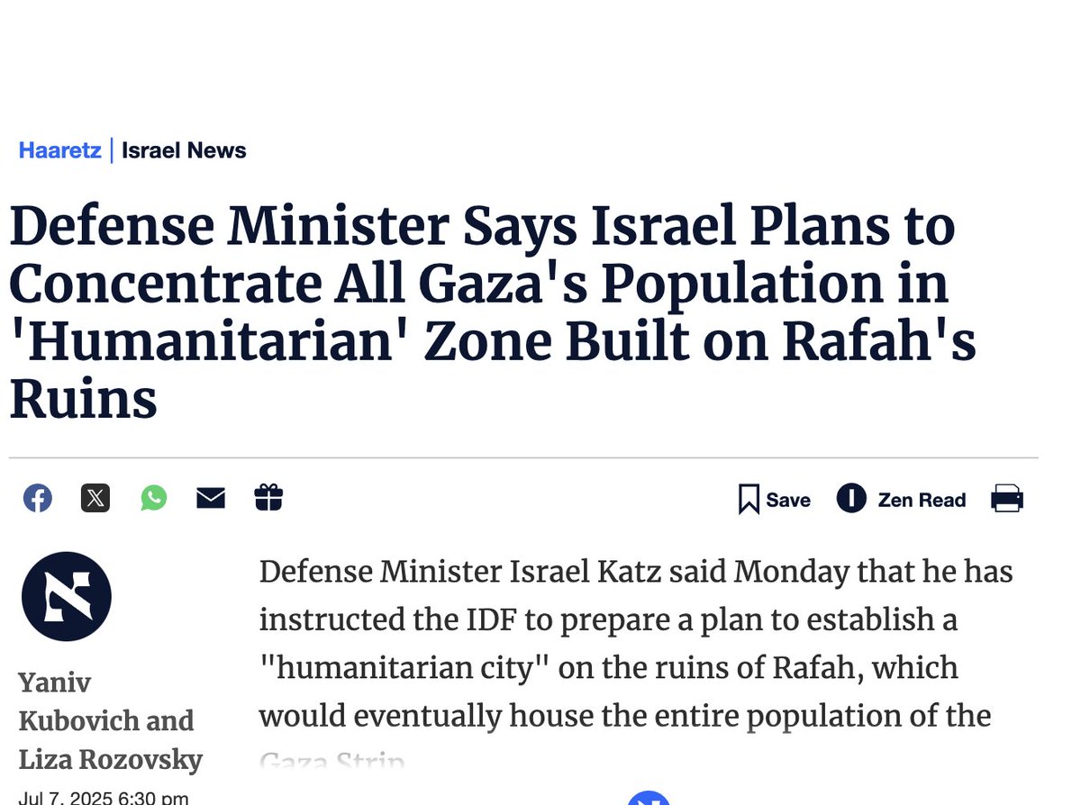 rivkahbrown's tweet image. A small guarded enclosure exclusively for one ethnic group, where people are "concentrated" and cannot enter/exit freely. If only there were a word for it...