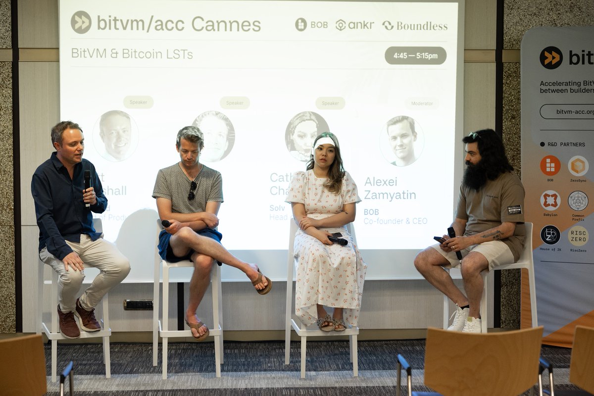Last week at @Ethcc was magnifique.    

Great to connect with everyone who had that Cannes-do attitude, especially the team at <a href="/build_on_bob/">BOB</a>!  

Ankr's Brand Director <a href="/MrMinter_eth/">Mr. Minter ◨ ◨</a> joined the panel at the bitvm/acc event below 🔥