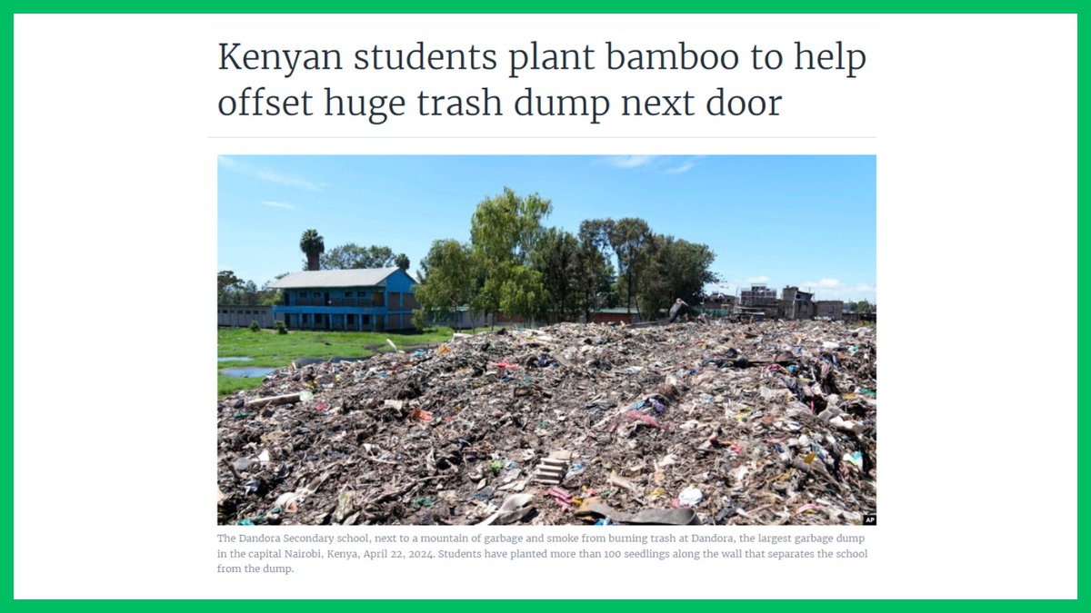 EcoCreds's tweet image. Some of the dirtiest landfills in the world sit next to schools and homes.
Our future leaders are growing up next to mountains of trash.