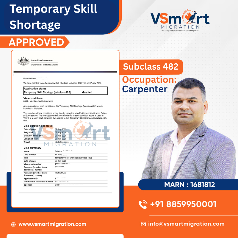 vsmartmigration's tweet photo. 🚀 𝐒𝐮𝐜𝐜𝐞𝐬𝐬 𝐒𝐭𝐨𝐫𝐲 – 𝐒𝐮𝐛𝐜𝐥𝐚𝐬𝐬 𝟒𝟖𝟐 𝐕𝐢𝐬𝐚 𝐆𝐑𝐀𝐍𝐓𝐄𝐃 𝐟𝐨𝐫 𝐂𝐚𝐫𝐩𝐞𝐧𝐭𝐞𝐫 𝐅𝐚𝐦𝐢𝐥𝐲 𝐨𝐟 𝟒! 

Another amazing achievement by 𝐕𝐒𝐦𝐚𝐫𝐭 𝐌𝐢𝐠𝐫𝐚𝐭𝐢𝐨𝐧! 
  
🌐   https://t.co/It6Nxlwkiw

#482visasuccess #tssvisagranted #vsmartmigration https://t.co/HQPf8FgzX7