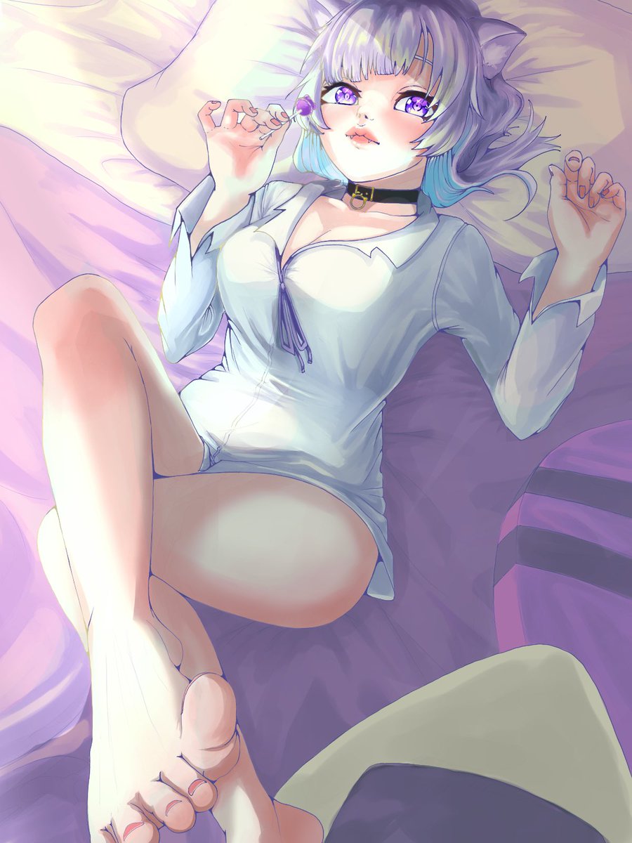 初描き！猫又おかゆさん！
#猫又おかゆ　#絵かゆ　#お絵描き　#イラスト