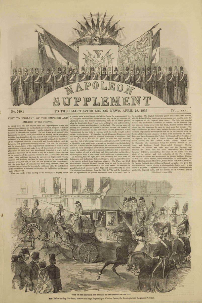I wonder if President Macron will get his own supplement for his state visit. Napoléon III got one in April 1855 when he came so it only seems fair. Very much a game's gone moment for British veterans of the Napoleonic wars.