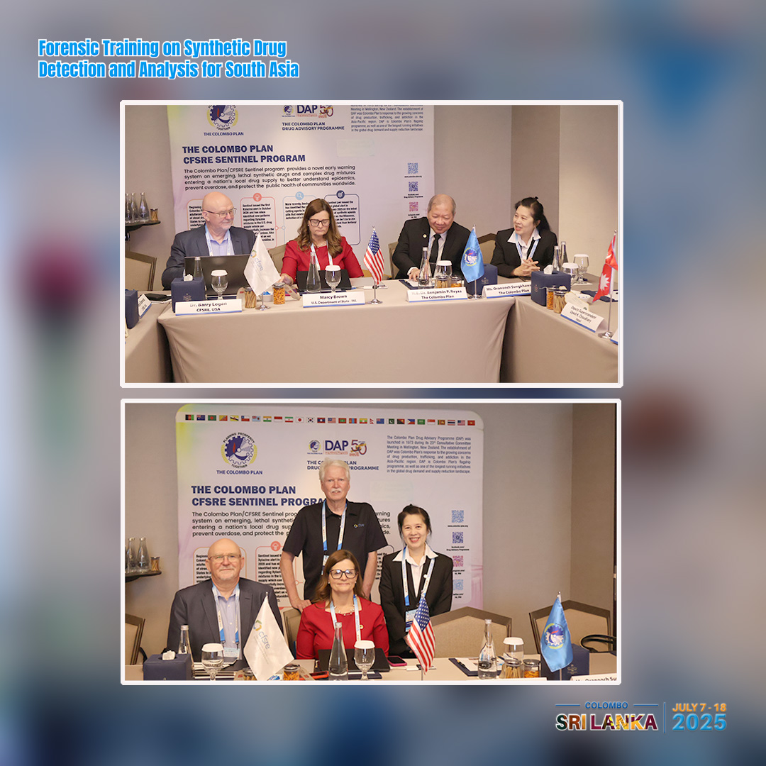 thecolomboplan's tweet photo. Training on Regional Forensic Capacity Building for Synthetic Drug Detection Colombo, Sri Lanka

Read More : https://t.co/gJpOjL8guI https://t.co/5Zd9XQmmz7