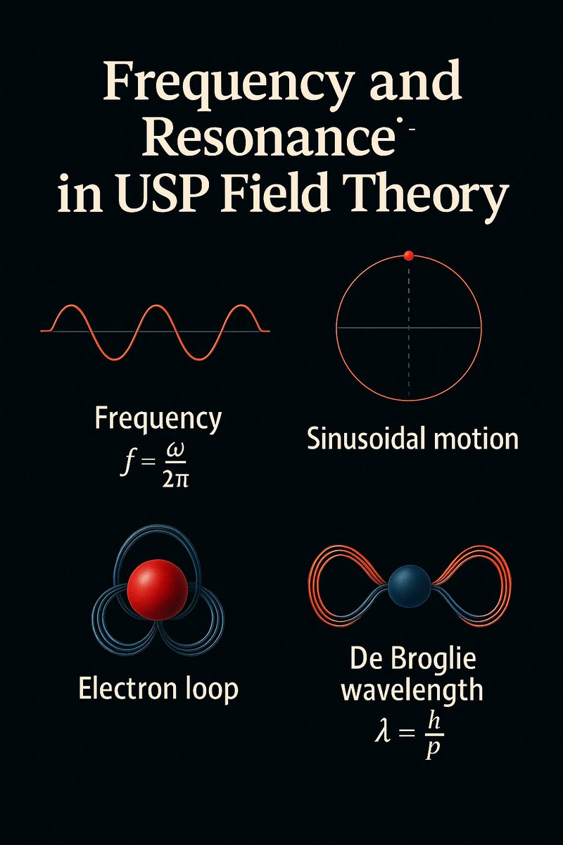 Sadeghsepehri's tweet image. Reality isn’t random — it’s rhythmic.
From spin to math, repeating motion makes structure possible.
USP resonates at c — the foundation of predictability.

#USPFieldTheory #QuantumGeometry #ElectronLoop #SpinTension