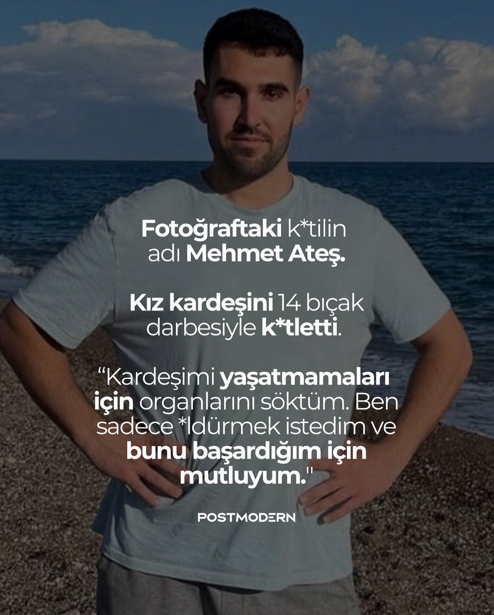 Bir kadın c*nayeti daha…
Allah belanı versin senin.

İfadesinde komşularının düğününden sonra eve geldiklerini ve duş aldığını anlatan Mehmet Ateş, "Önceleri kardeşimi öldürmek istiyordum. Duşta bu düşünce aklıma geldi. İçimden bir ses 'Sen şeytansın, sen deccalsın' diye