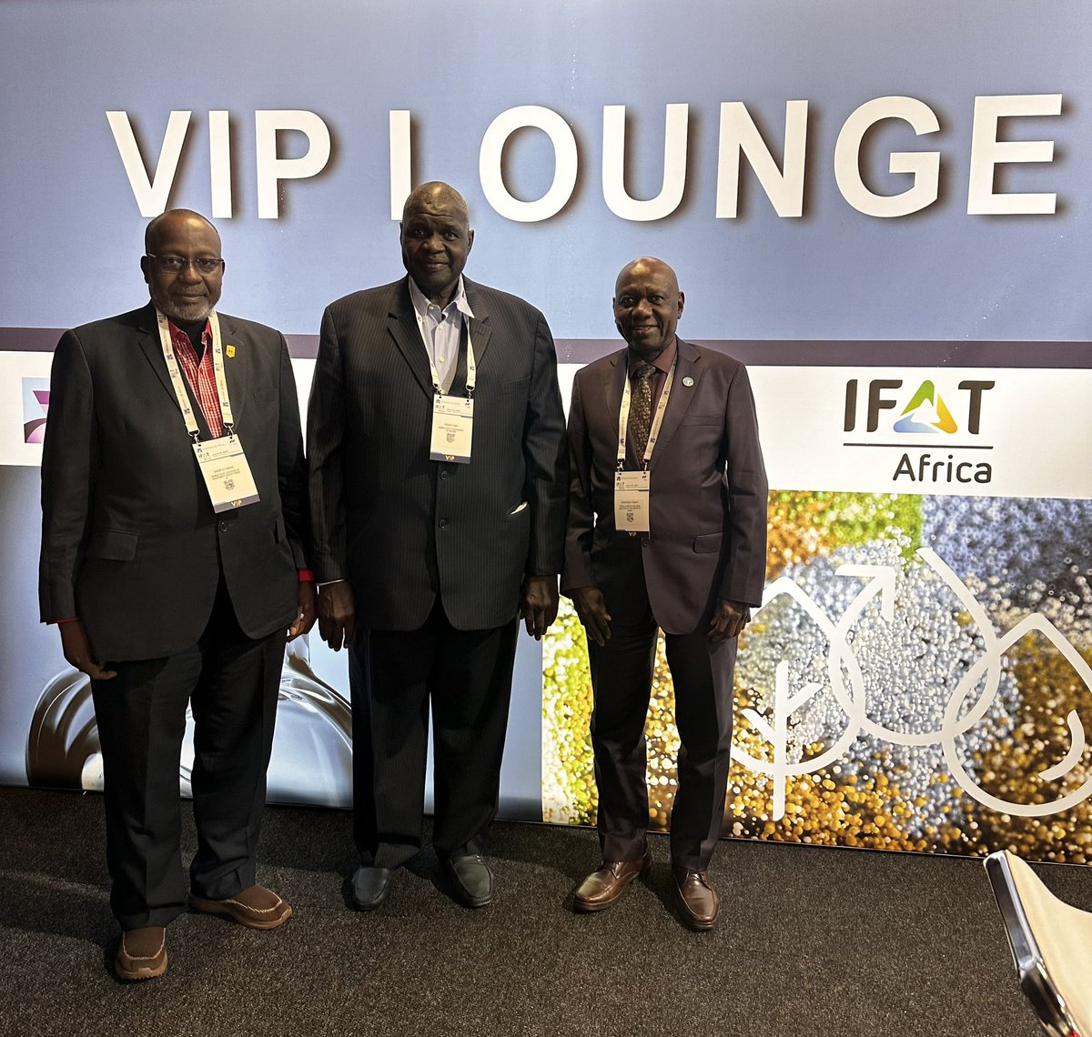 Today FAOR Dr Babagana Ahmadu is with Former FAO ADG HE Bukar Tijani. Attending the <a href="/IFATAfrica/">IFAT Africa</a> convention on Solutions for Water. #WaterIsLife