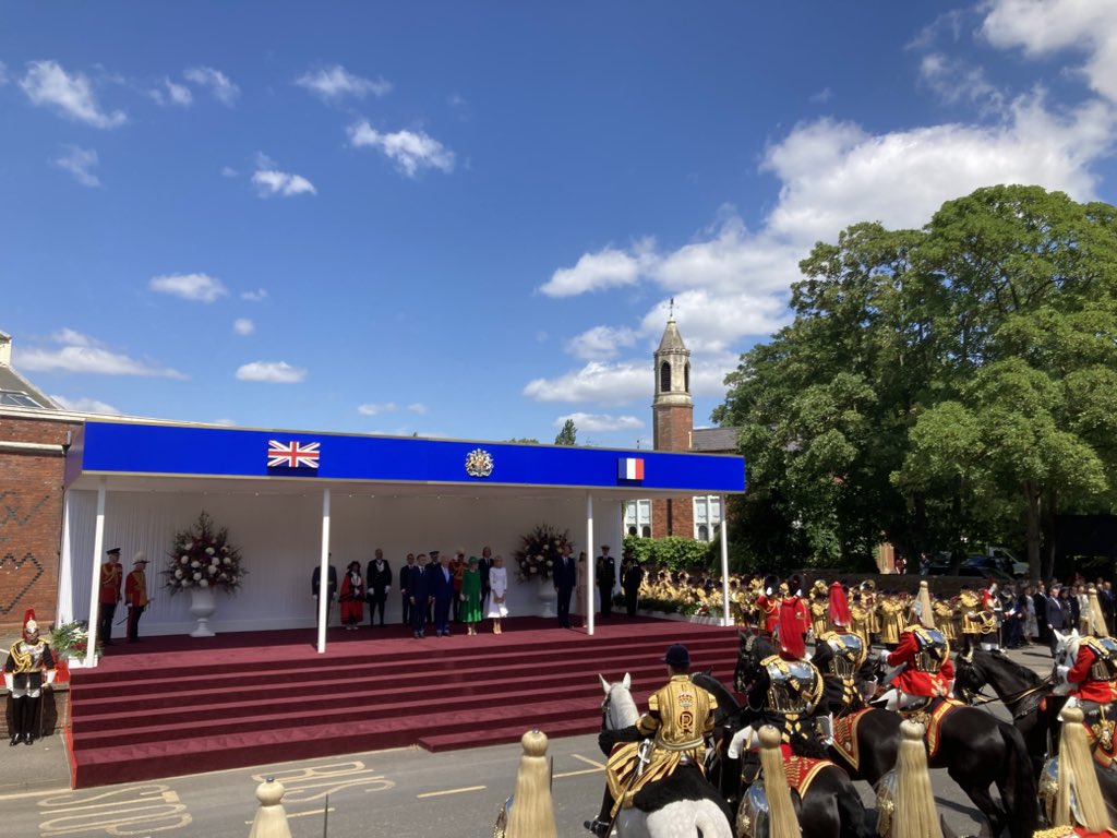 Sam Leech (@samleech_bm) on Twitter photo It was short but sweet. Though to be fair, they have got an awful lot on the itinerary today.
<a href="/RoyalFamily/">The Royal Family</a> King Charles III, Queen Camilla, Prince and Princess William and Kate, and French President <a href="/EmmanuelMacron/">Emmanuel Macron</a> and First Lady Brigitte. π«π·π€π¬π§ It was short but sweet. Though to be fair, they have got an awful lot on the itinerary today.
<a href="/RoyalFamily/">The Royal Family</a> King Charles III, Queen Camilla, Prince and Princess William and Kate, and French President <a href="/EmmanuelMacron/">Emmanuel Macron</a> and First Lady Brigitte. π«π·π€π¬π§