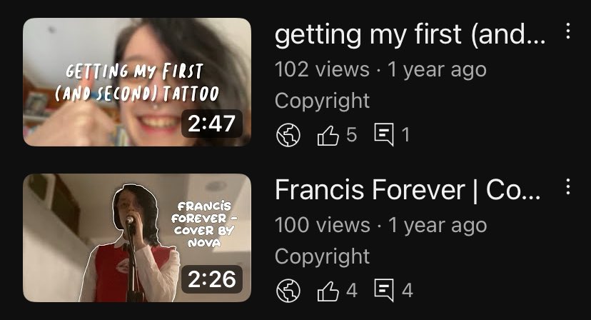 stars4nova's tweet photo. happy 100 views to these videos !!! https://t.co/EqJmah10TO