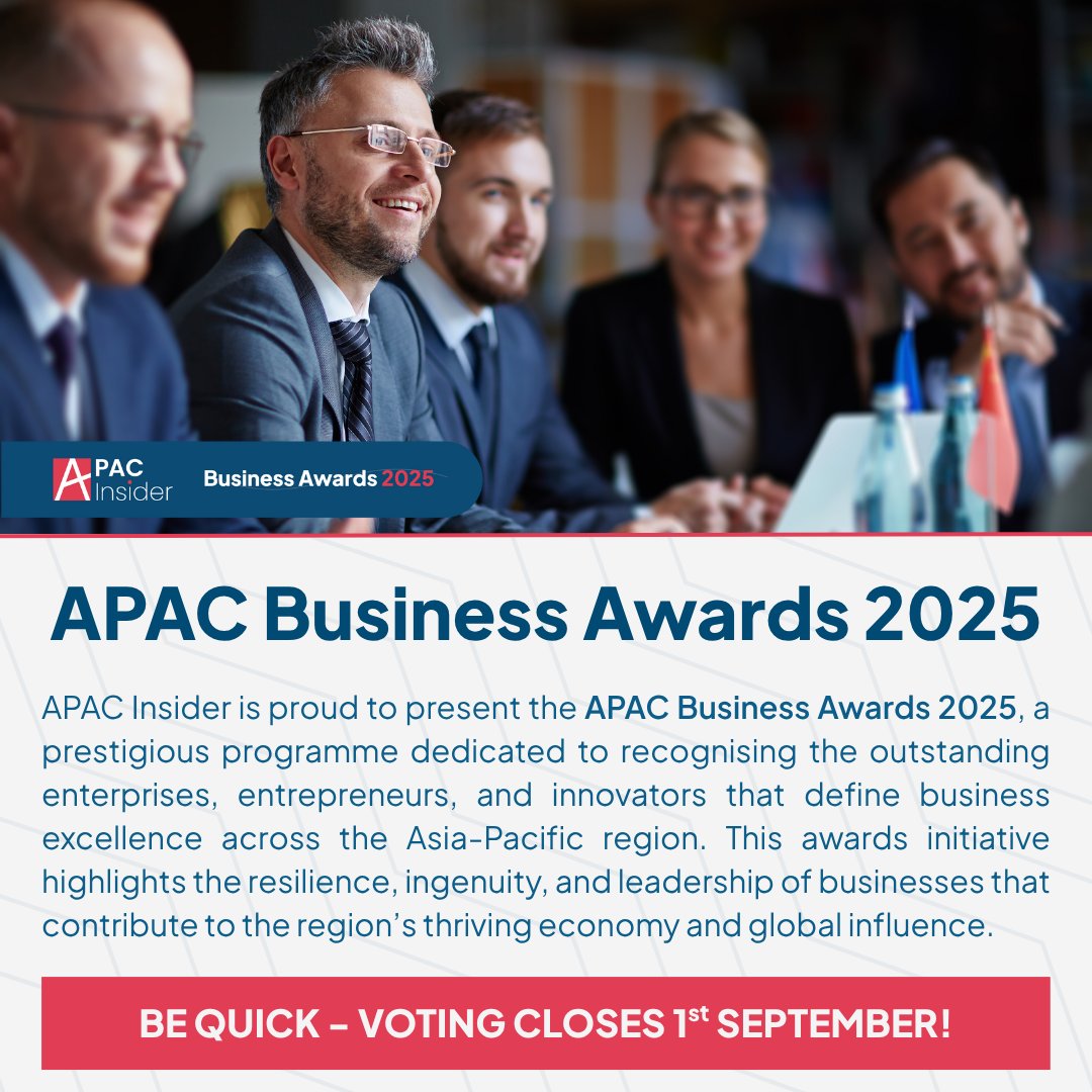 🏆 Voting is open for the APAC Business Awards 2025! 🌏

Celebrate excellence across Asia-Pacific by voting for the businesses driving innovation &amp; impact.

Cast your vote today! 👉 zurl.co/HdaVT

#APACBusinessAwards #VoteNow #AsiaPacific #SupportSuccess