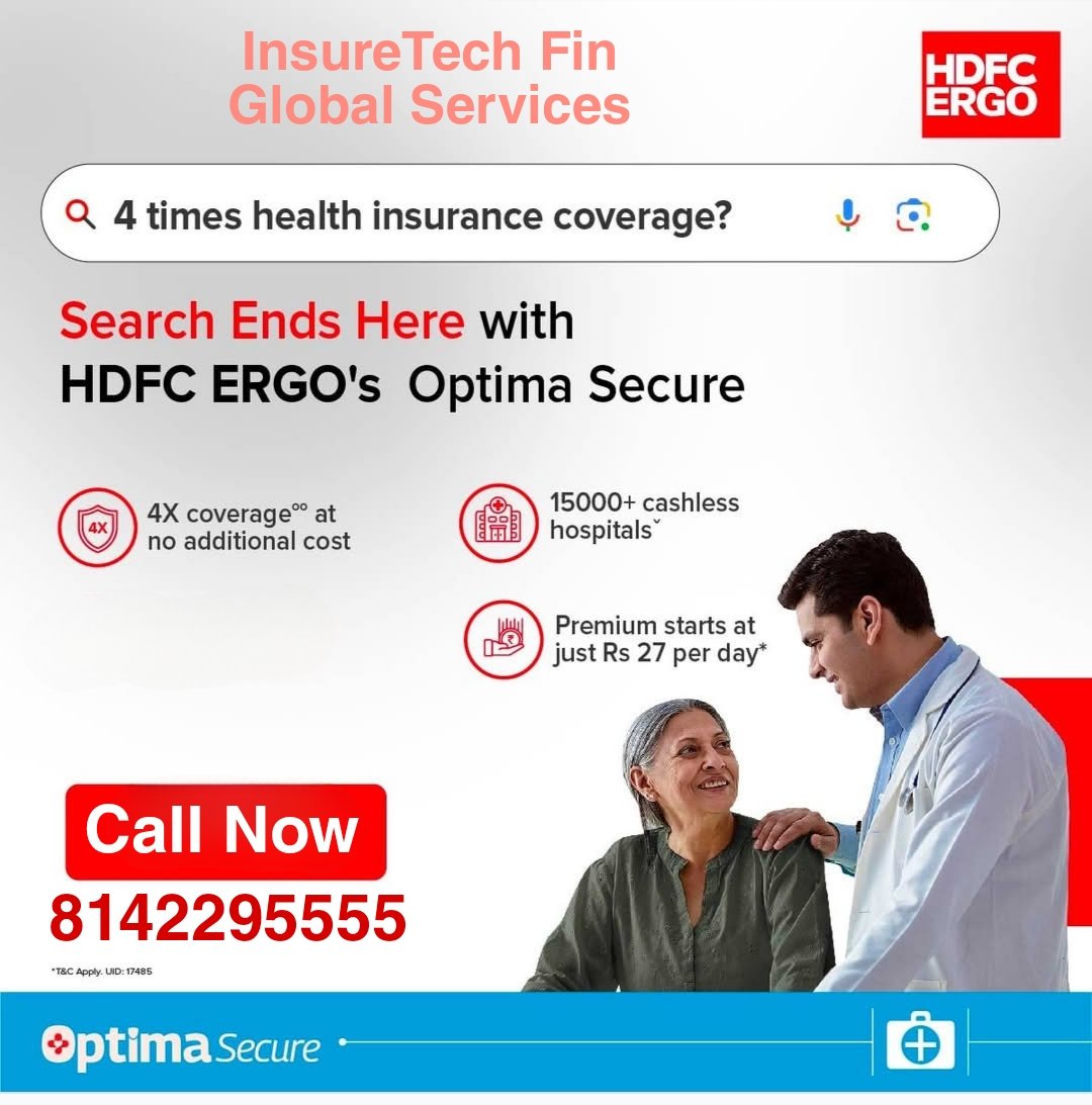 InsureTechFin's tweet photo. 2️⃣ ❎ Coverage from Day 1 at no additional cost 
💊Zero Deductions on Non-medical expenses
🏥15,000+ Cashless Healthcare Networkˇ
📞24x7 Customer Service in 10 languages
💯% Restore Coverage

#HealthInsurance #HDFCERGO https://t.co/EVFjiEzKt0