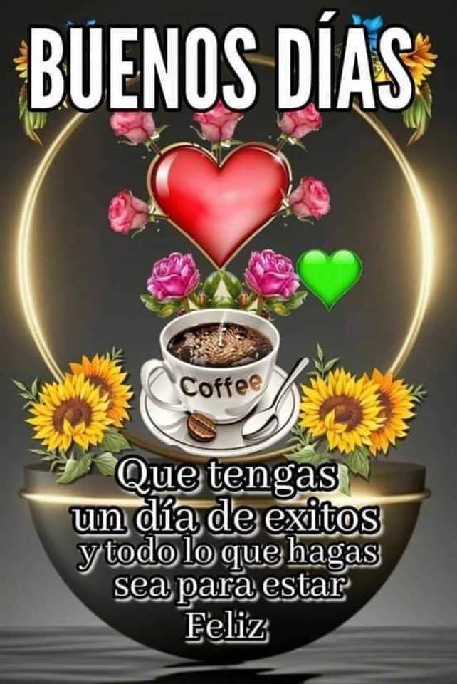 Hola amigos, buen día!! Feliz martes para todos, que sea con buena energía!!☕🤗🫂😘🌞🫶💖🎶🌻