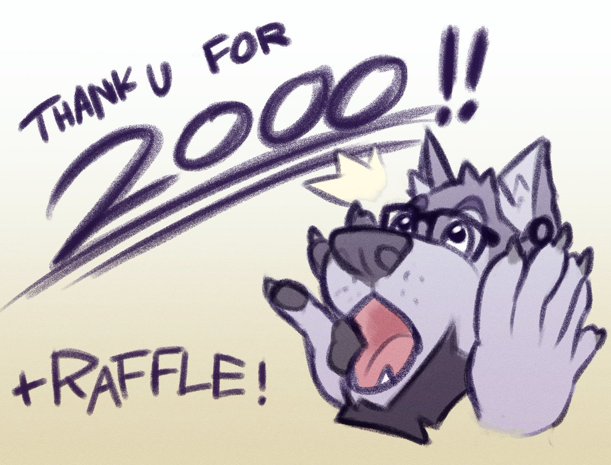 2000 FOLLOWERS RAFFLE TIME!

2 winners will receive a colored/shaded bust (example in reply) of their sona/OC :)

To enter:

- Be a follower and repost this!
- Provide a ref AND some prompts/ideas of what you want to see!
- Raffle ends on the 15th of July 

good luck :D