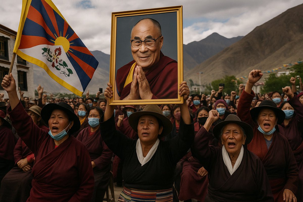 The CCP banned his photo.
Erased his name from textbooks.
But on his 90th birthday, millions inside Tibet still pray in secret, whisper his teachings, and remember.
You can’t censor love.
#DalaiLama90 #Tibet #FreeTibet