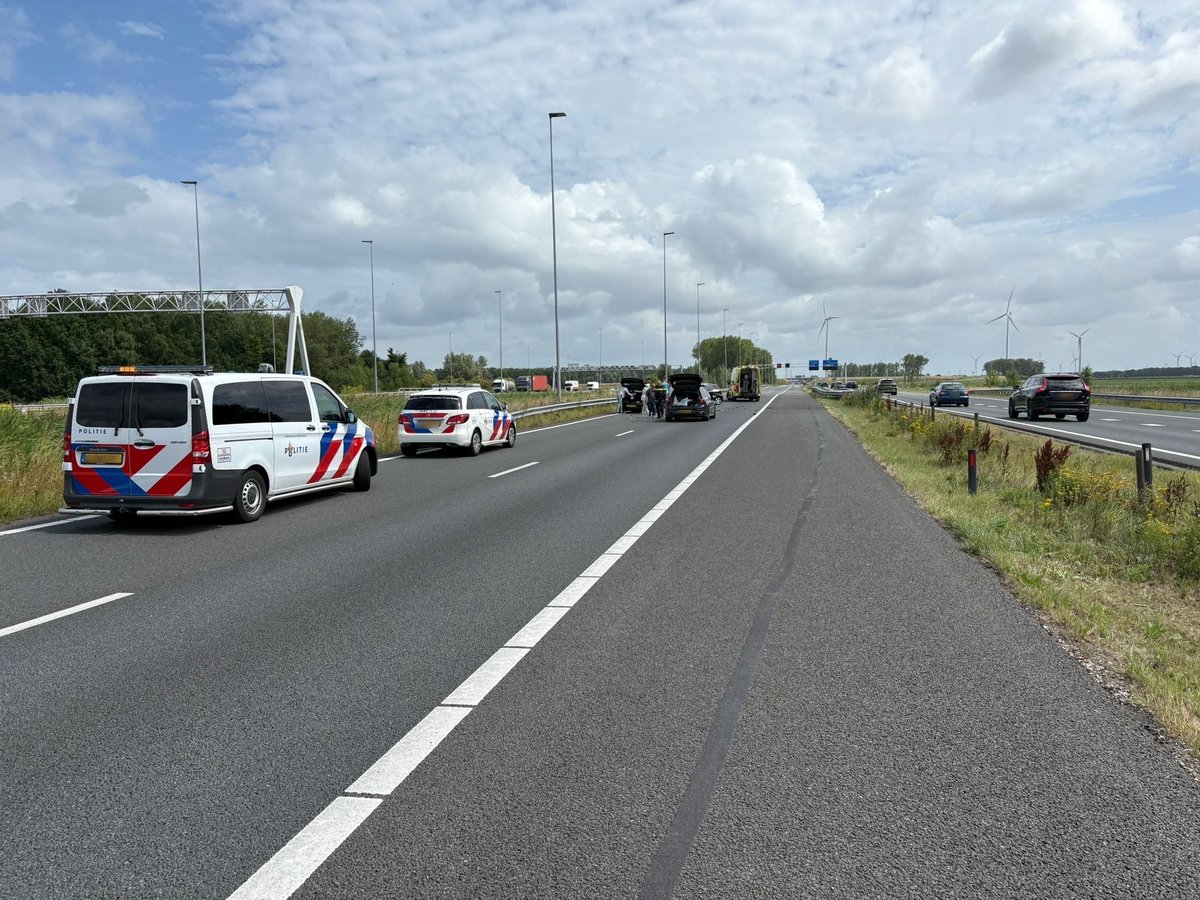 Verkeersongeval op A6 Muiden richting Lelystad verholpen