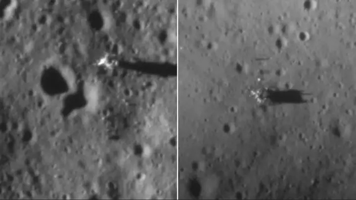 Officially starting the countdown to the anniversary of #Apollo11 today. You may recall that a few months ago, India’s Space Research Organization moon orbiter Chandrayaan 2 captured photos of both the Apollo 11 and Apollo 12 lunar modules on the Moon’s surface. They may be small