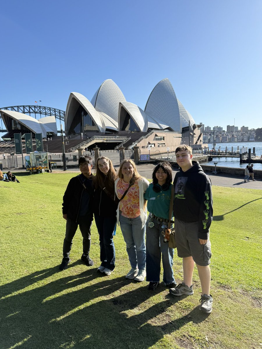 HigherOrbits's tweet photo. Day 4 of #HigherOrbitsInAustralia started with a behind the scenes tour of the Sydney Opera House, meandered for a bit to Bondi Beach, and then landed officially at the #InternationalScienceSchool for the program to get started! #SpaceInspires #STEM https://t.co/TVeLpNdonX