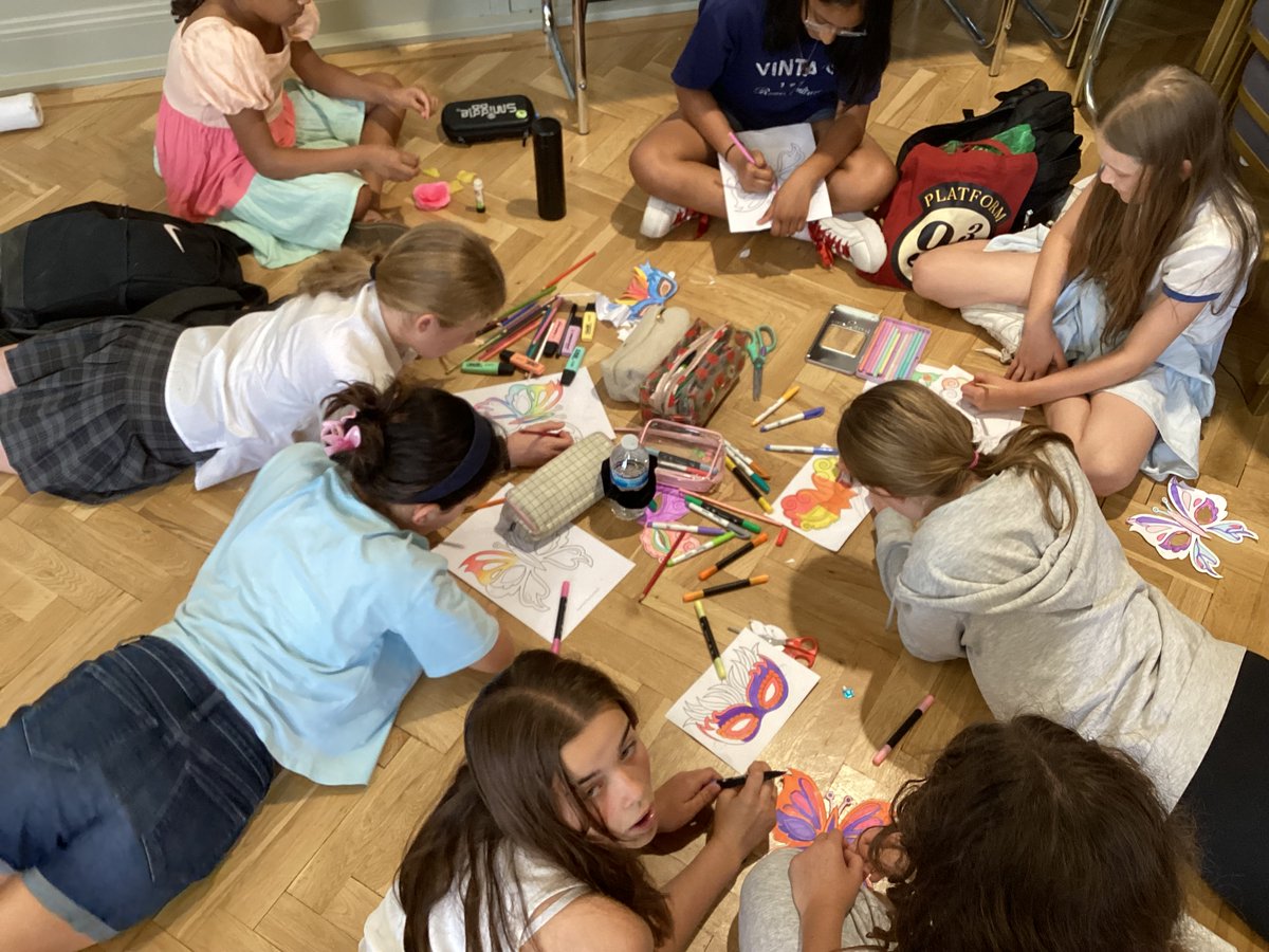 BGS_EnglishDept's tweet photo. We’ve been crafting, we’ve been dancing; we’re all ready for a summer masquerade! #BGSYear7 #BGSEnglish https://t.co/DrtIZPVshA