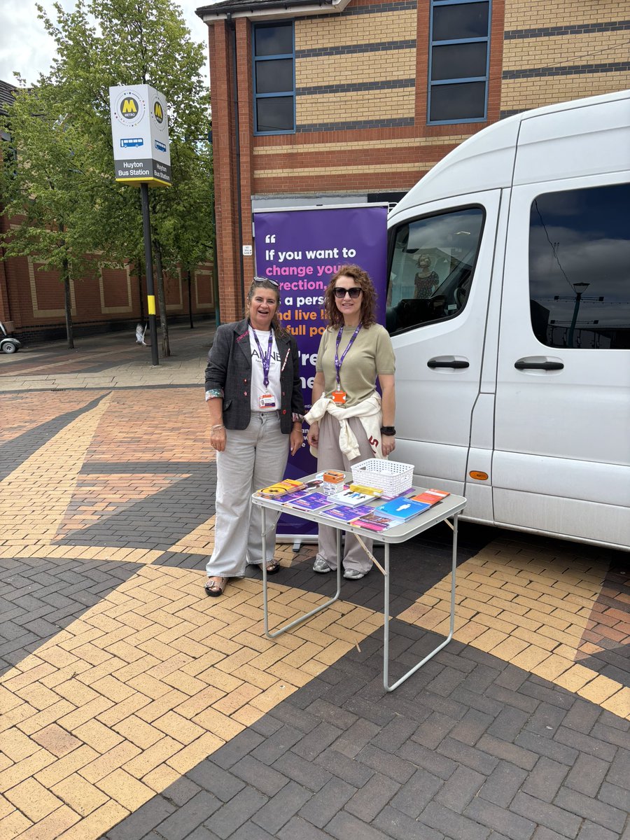 ⸻

Day 2 of our Alcohol Awareness Week Roadshow!
Today, our Community Harm Reduction Team is in Huyton Village — pop along and say hello!

It’s lovely to have our two fantastic volunteers, Michelle and Vicky, out with us today supporting the community.

Come and have a chat,💜
