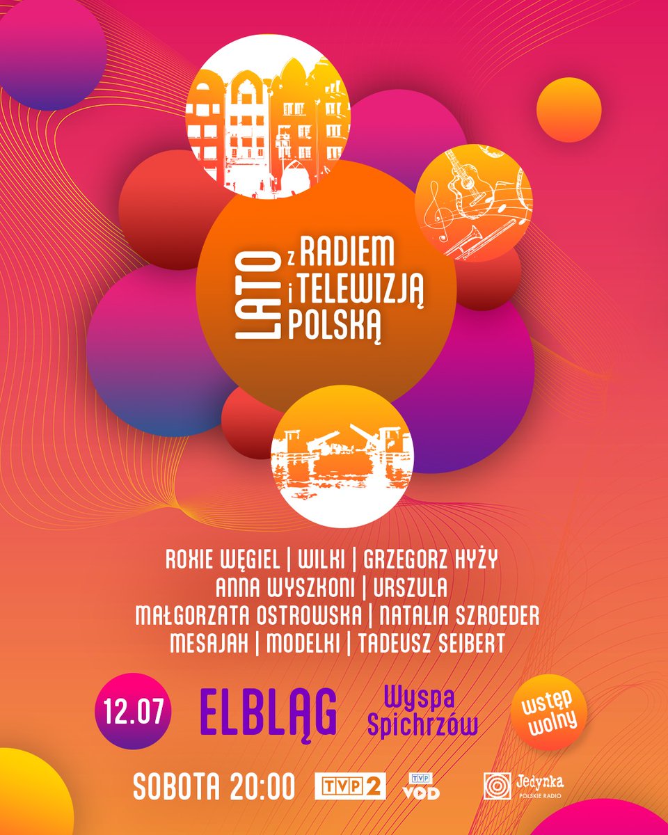 Lato z Radiem i Telewizja Polska w Elblągu! 🌞

Emocje na żywo, świetna muzyka i niepowtarzalna atmosfera – przeżyj to razem z nami! 🔥

📌 Wyspa Spichrzów, 12 lipca (sobota) | Start: 20:00, Wstęp wolny!

#LatozRadiem #Elbląg #MiastoElbląg #Lato2025