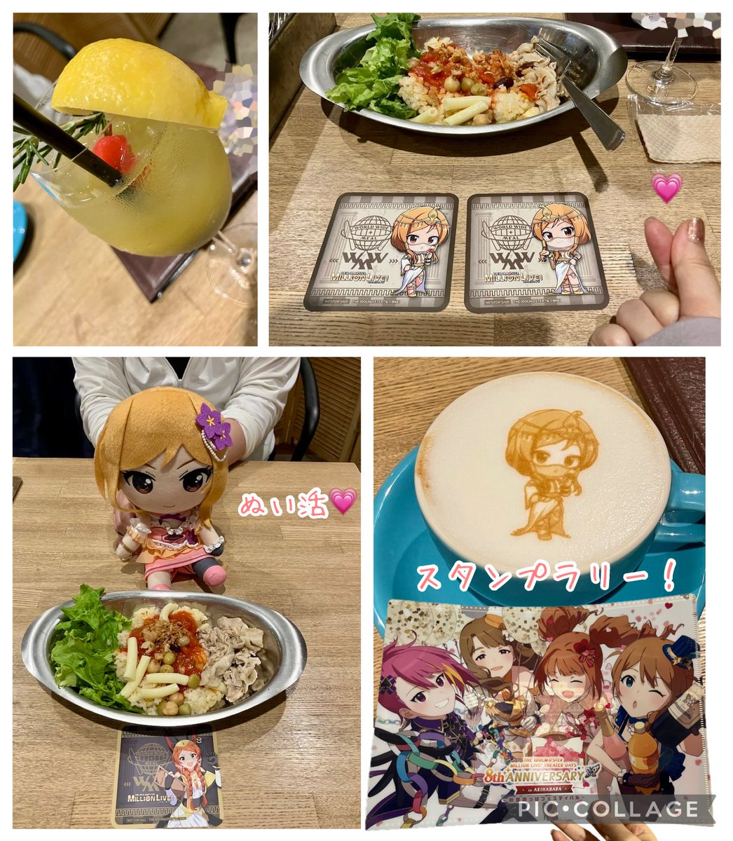 毎年の楽しみ、今回もたっぷり遊ばせてもらいました✌️💕手に入らなかったグッズもあって、ぜんぶ通販してくれ〜！という気持ちでいっぱい！ＰくんやＰちゃんたちが楽しんでいる姿を見てにこにこしちゃったなぁ…☺️

#ミリオン秋葉原っぱフェスティバル
#ミリオンコラボ現場視察 
#ミリシタ
