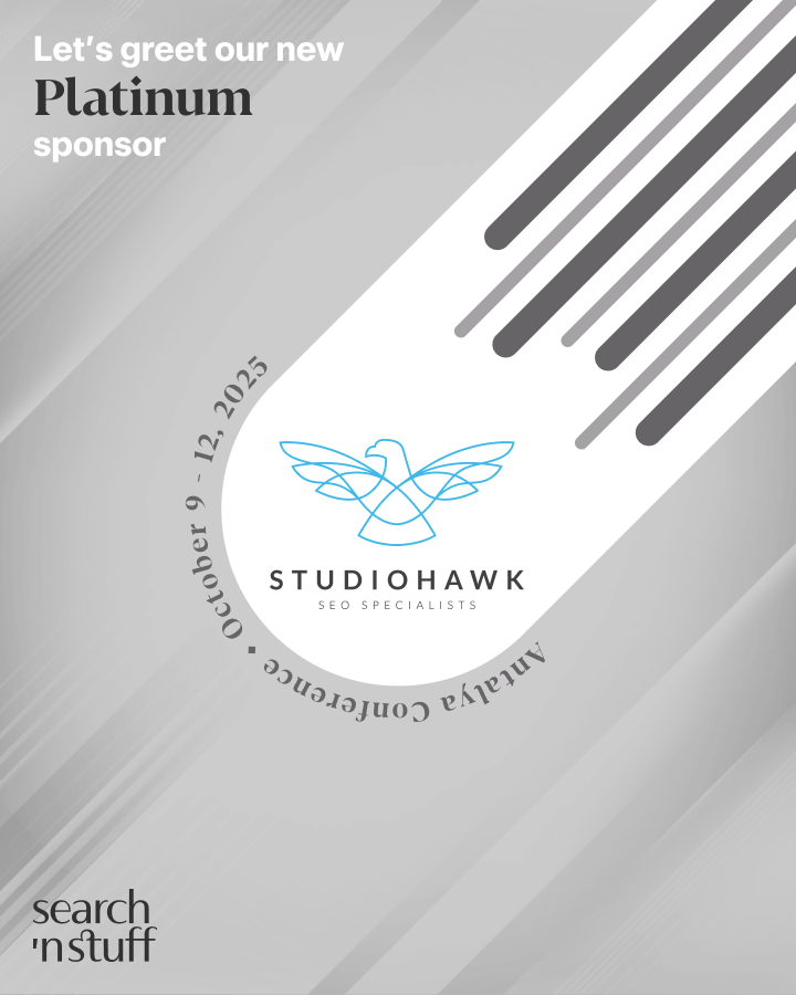 Search ‘n Stuff (@searchandstuff) on Twitter photo Shoutout to <a href="/StudioHawk/">StudioHawk</a>, one of our Platinum Sponsors for #SearchnStuffAntalya2025 💥They’ve been supporting us since day one & they’re joining us for the big international edition in Antalya too. We're grateful for the continued collaboration 🧡
Join us: searchnstuff.co.uk/conferences/se… Shoutout to <a href="/StudioHawk/">StudioHawk</a>, one of our Platinum Sponsors for #SearchnStuffAntalya2025 💥They’ve been supporting us since day one & they’re joining us for the big international edition in Antalya too. We're grateful for the continued collaboration 🧡
Join us: searchnstuff.co.uk/conferences/se…