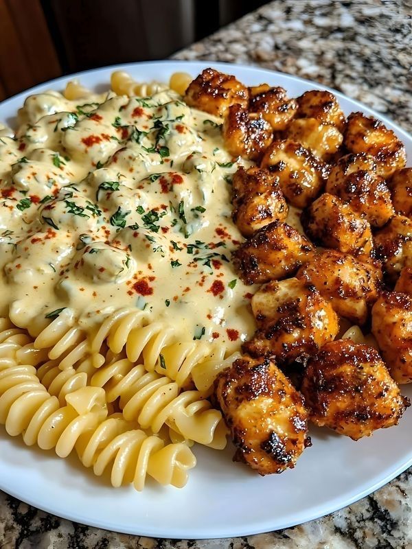 Garlic Chicken Pasta 🇮🇹