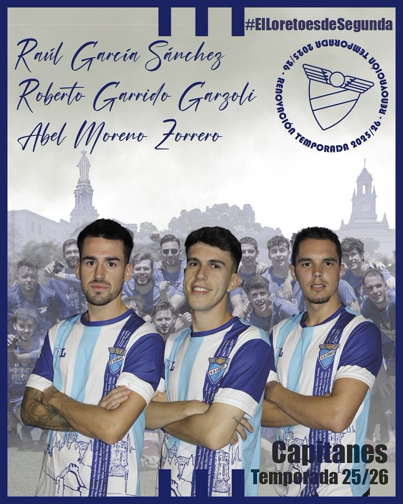 📣 ¡Presentamos a los primeros tres integrantes del Sénior para la temporada 2025/26!
Y quiénes mejor para abrir esta nueva etapa que nuestros tres capitanes: referentes dentro y fuera del campo.

Raulito, nuestro primer capitán
Robe, segundo capitán
Abel, nuestro tercer capitán
