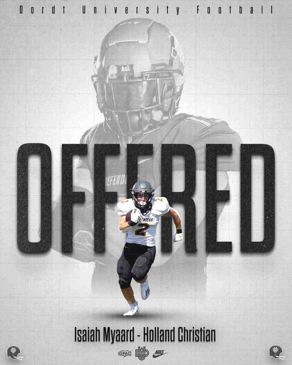 Holland Christian 2026 ATH Isaiah Myaard was offered by Dordt 

<a href="/ZayMyaard/">Isaiah Myaard</a>
